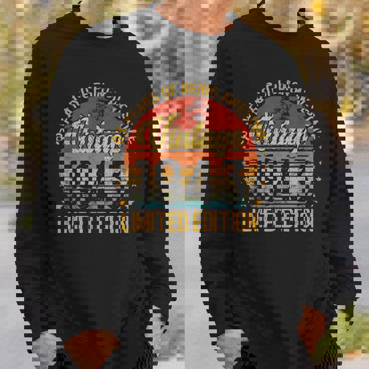 ビンテージ 83 誕生日デコレーション メンズ 83歳 1943 83歳の誕生日 スウェットシャツ 彼への贈り物