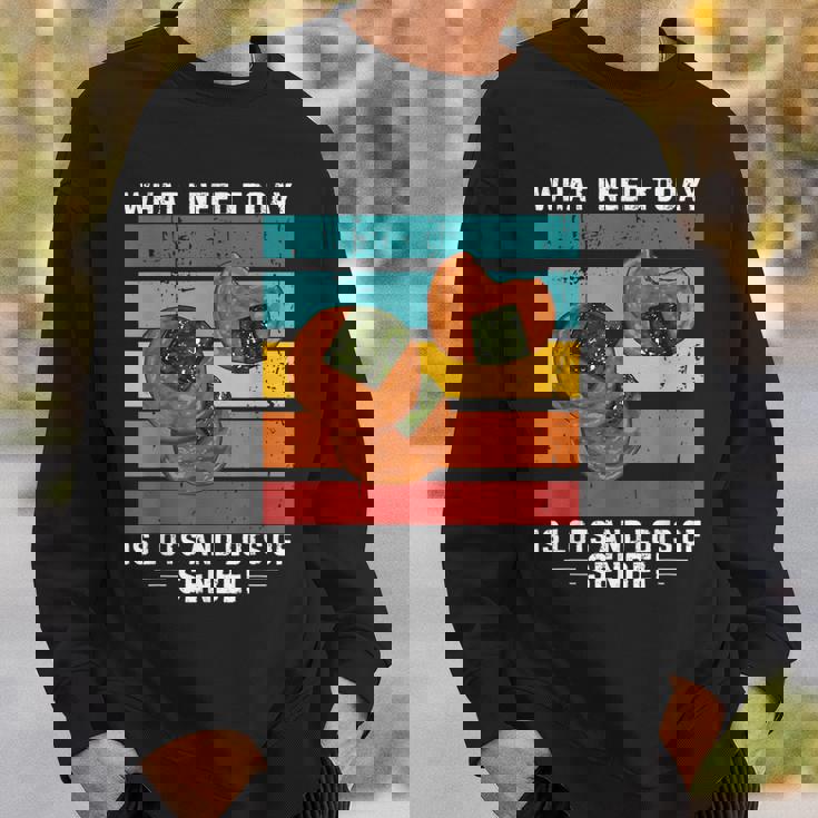 ビンテージ今日必要なのはたくさんのおせんべい スウェットシャツ 彼への贈り物