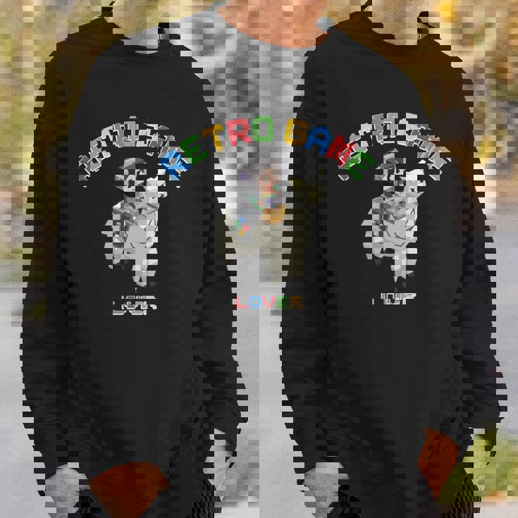 ピクセルアニマルズ アルパカ 白 はるまり Harumari レトロゲーム Lover Love ストリーマー 長袖tシャツ スウェットシャツ 彼への贈り物