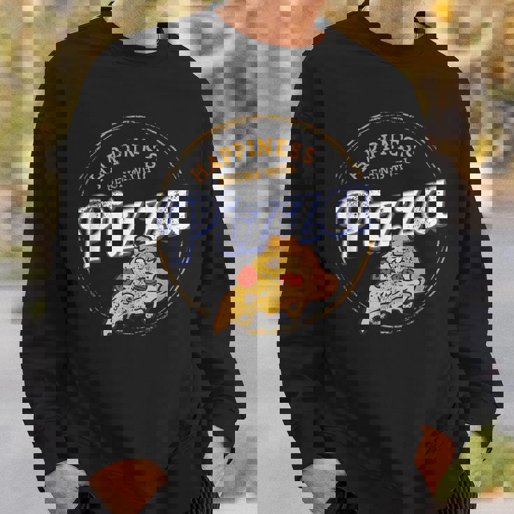 ピザナポリタンレトロスナックビンテージチーズデザイン スウェットシャツ 彼への贈り物