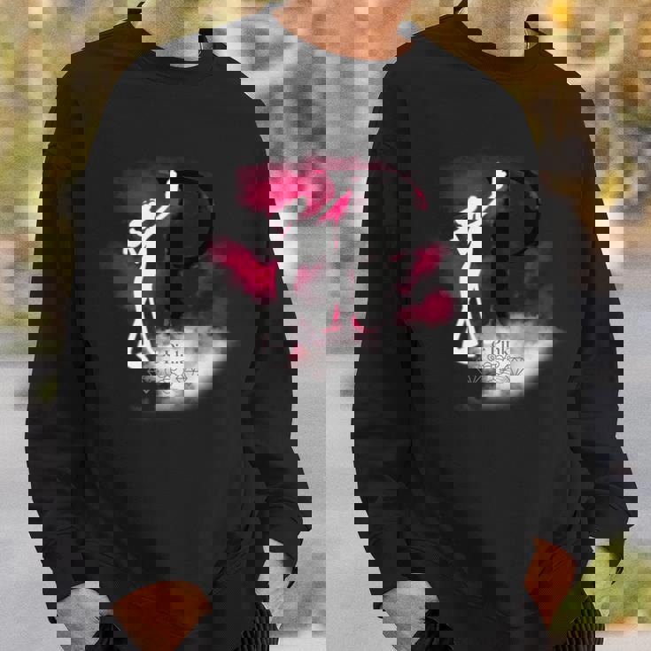 ピンクパンサー ル ピンクシルエット 霧の中 長袖tシャツ スウェットシャツ 彼への贈り物