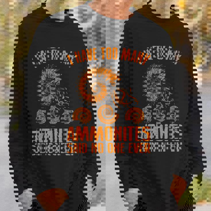 ファニー アンモナイト 化石ギフト メンズ レディース クールな貝殻 ラブ スウェットシャツ 彼への贈り物