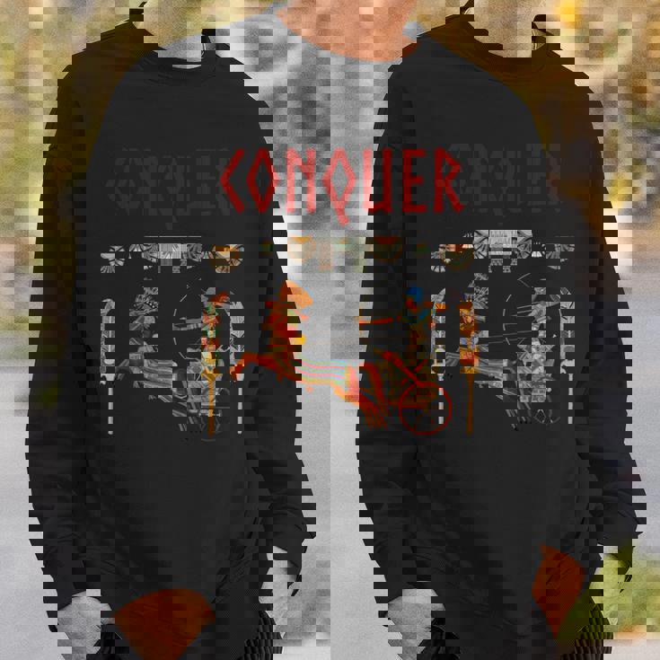 ファラオを克服 ラムセス2世 古代エジプトの王道 長袖tシャツ スウェットシャツ 彼への贈り物