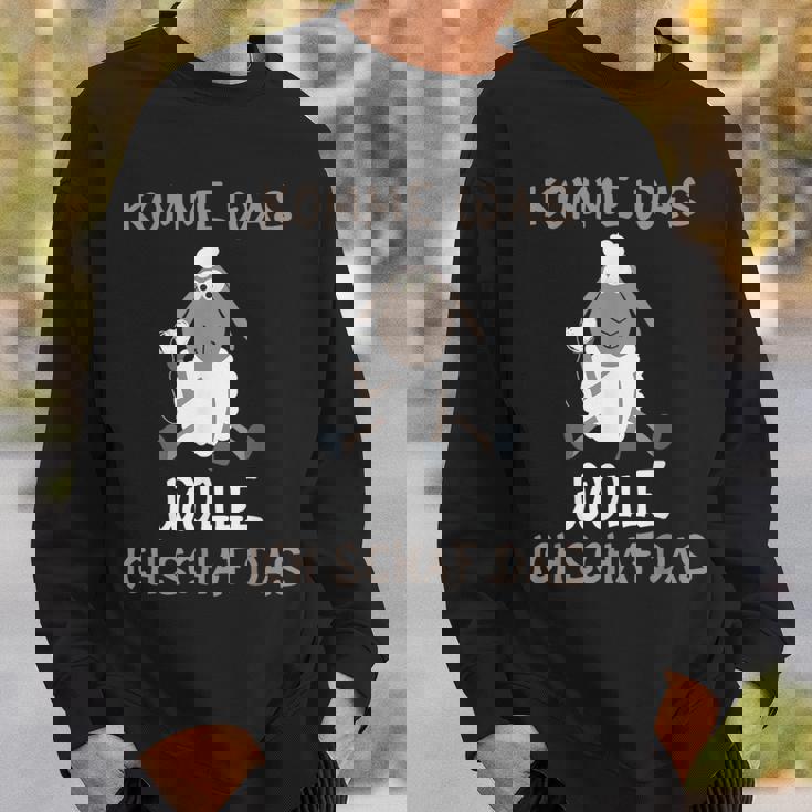 ファーマーファーマーモチベーションさあ羊に何が欲しいの スウェットシャツ 彼への贈り物