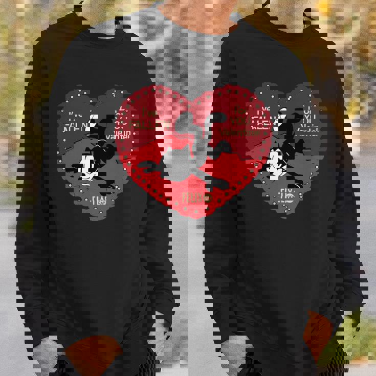 フェリックス・ザ・キャット・ヴァレンタイン・フォー・ユー 長袖tシャツ スウェットシャツ 彼への贈り物