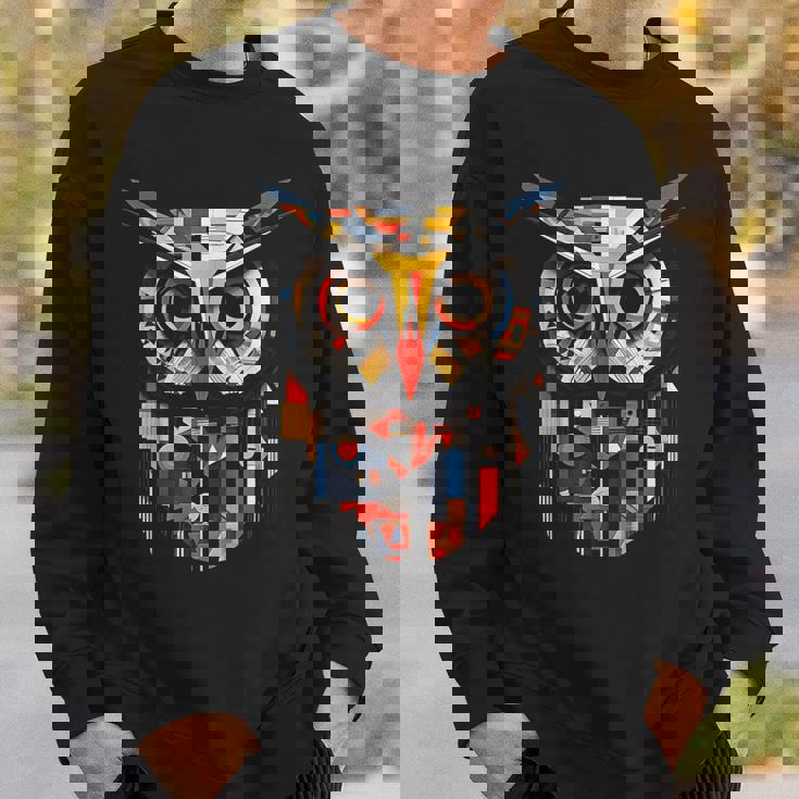 フクロウの恋人のアートワーク スウェットシャツ 彼への贈り物