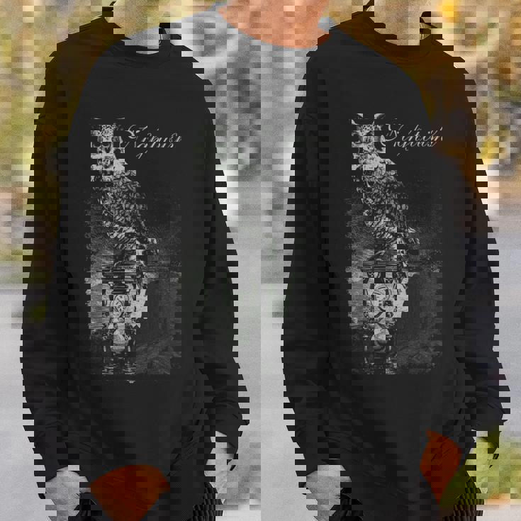 フクロウガラス スウェットシャツ 彼への贈り物