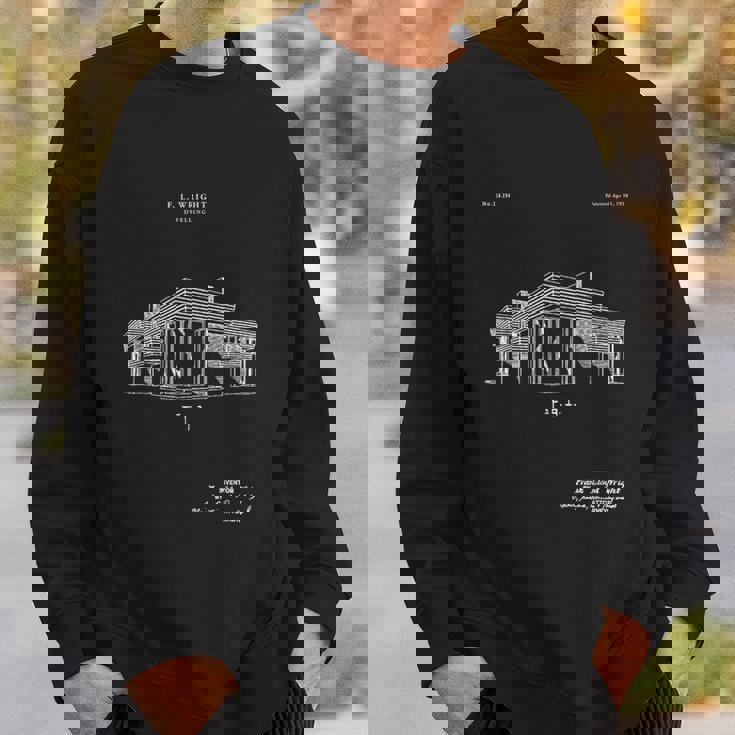 フランク・ロイド特許tシャツ ユニークなtシャツ スウェットシャツ 彼への贈り物