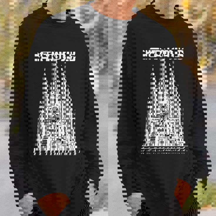 フリッツ・ラングのメトロポリス サイレントsfクラシック スウェットシャツ 彼への贈り物