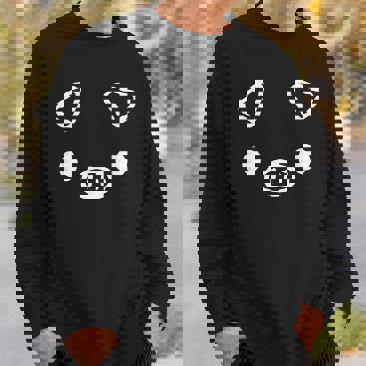 ブタの顔 アップ 豚 おデブ Fat キッズ 大人 かわいい Puwapuwa Power スウェットシャツ 彼への贈り物