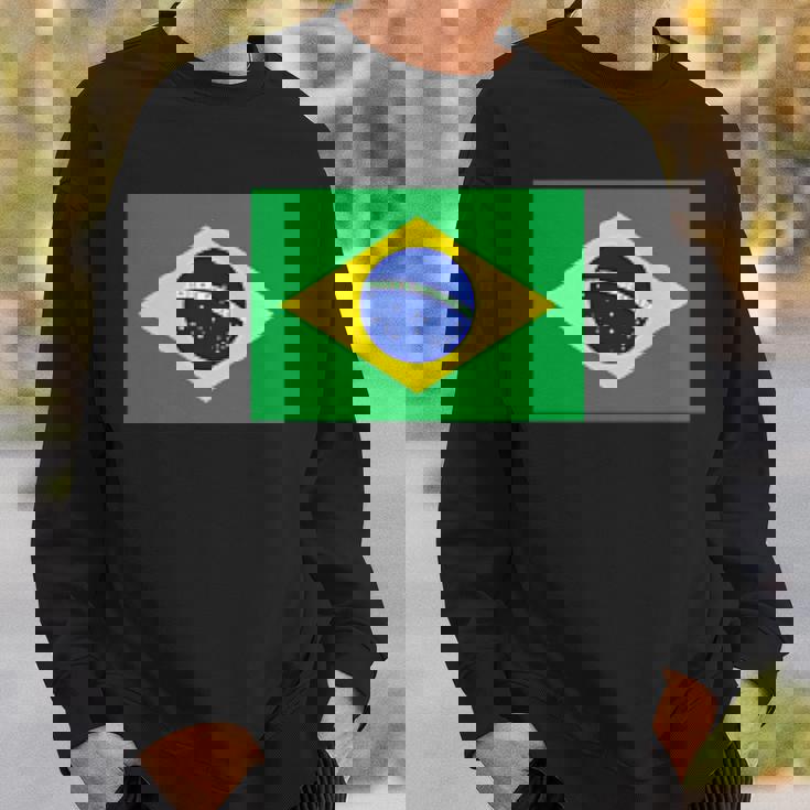 ブラジル レディース メンズ キッズ 左胸 ブラジル国旗 スウェットシャツ 彼への贈り物