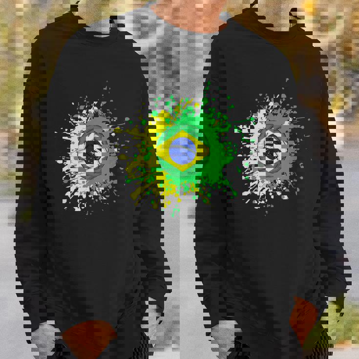 ブラジルの旗が付いたブラジルのバレーボール スウェットシャツ 彼への贈り物