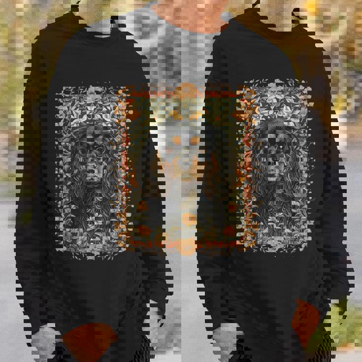 ブラックとタン キャバリア王チャールズ スパニエル ヴィンテージ スウェットシャツ 彼への贈り物