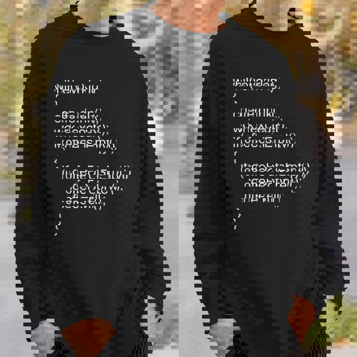 プログラマー向けソースコードプログラムコード スウェットシャツ 彼への贈り物