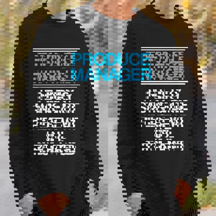 プロデュースマネージャー 食料品店スーパーバイザー スウェットシャツ 彼への贈り物