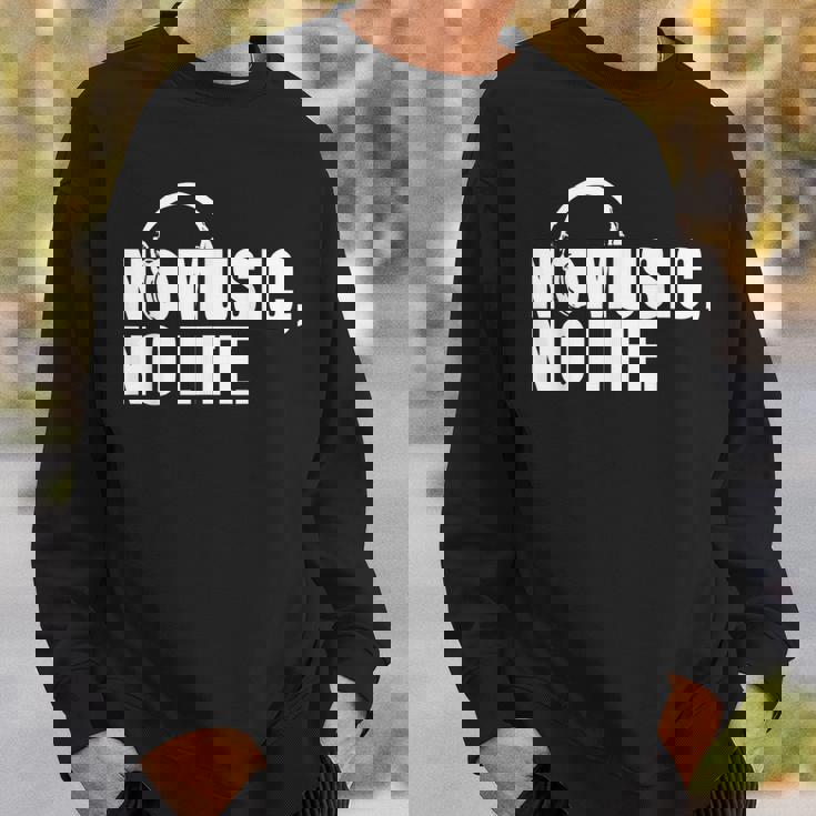 ヘッドホン No Music No Life Music Lover スウェットシャツ 彼への贈り物