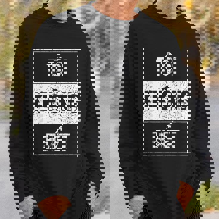 ベトナム語 わからない面白い ベトナム語 スウェットシャツ 彼への贈り物