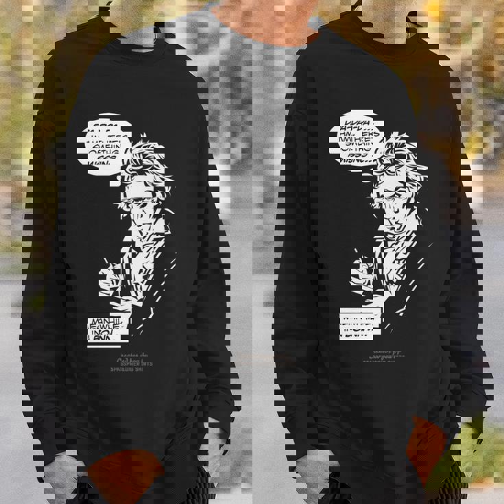 ベートーヴェン デザイン 第5交響曲 ダ、ダ、ダ ベートーヴェン 長袖tシャツ スウェットシャツ 彼への贈り物