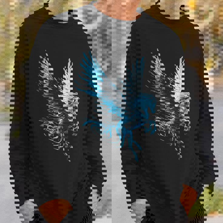 ペガサスユニコーンモチーフイラスト スウェットシャツ 彼への贈り物