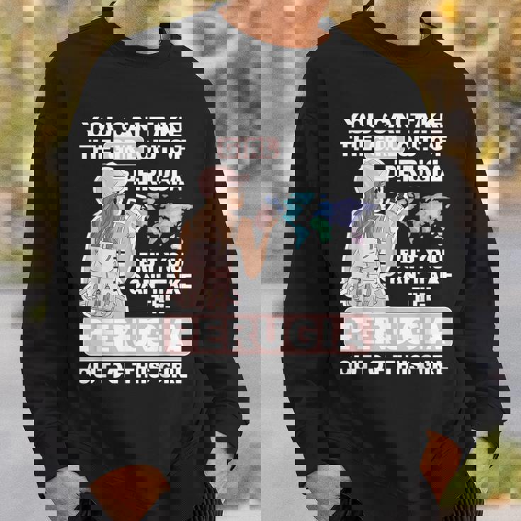 ペルージャシティのクールな少女 誇り高きペルージャガール スウェットシャツ 彼への贈り物