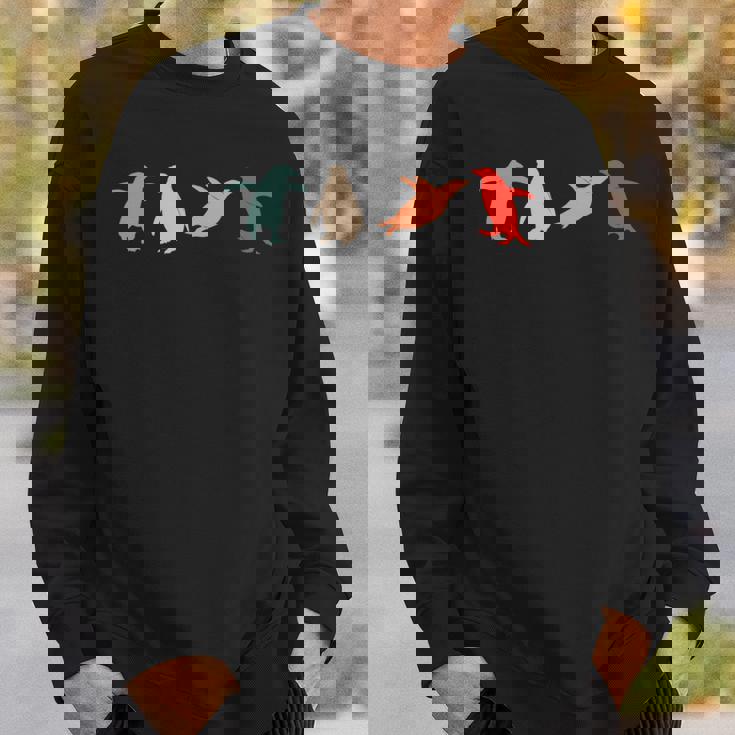 ペンギンペンギン アニマルラバーズ レトロペンギン 長袖tシャツ スウェットシャツ 彼への贈り物