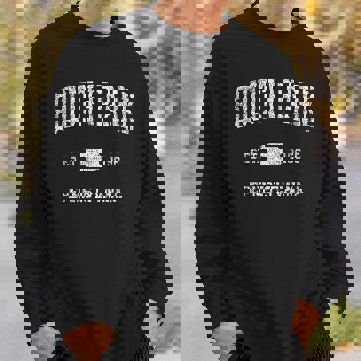 ペンシルバニア州サウスパークのヴィンテージアスレチックスポーツデザイン。 スウェットシャツ 彼への贈り物