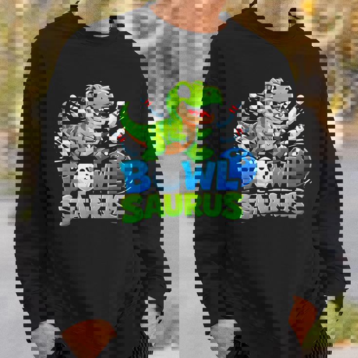 ボウリング 恐竜 Tレックス キュート グラフィック キッズ 幼児 男の子 ボウラー スウェットシャツ 彼への贈り物