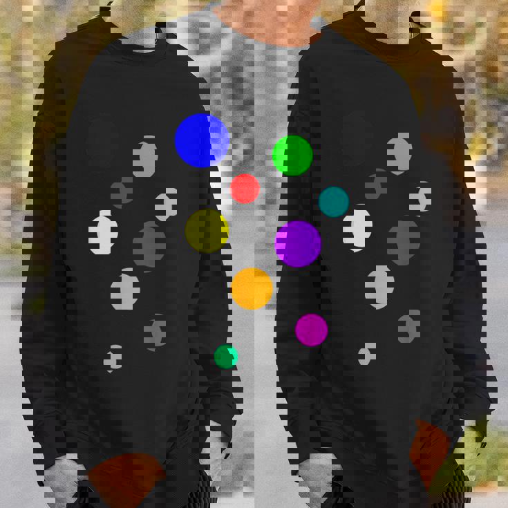 ポップ Dots カラフルドット 水玉【Pop】模様プリント アート おしゃれ スウェットシャツ 彼への贈り物