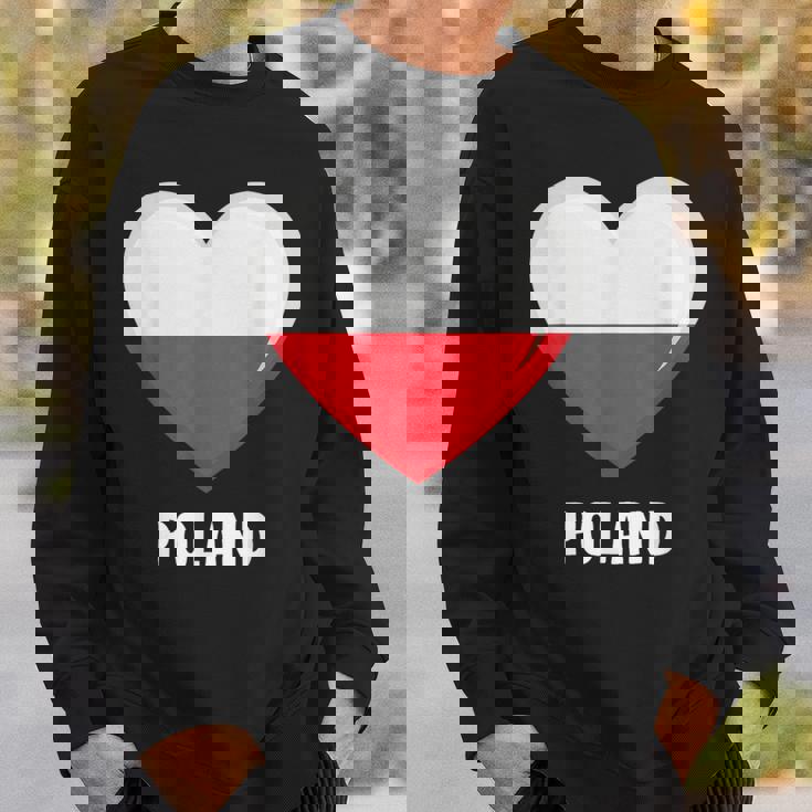 ポーランド国旗シャツ スウェットシャツ 彼への贈り物