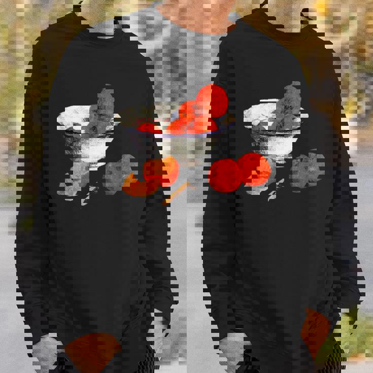 ポール・ゴーギャン 静物画 オレンジデザイン スウェットシャツ 彼への贈り物