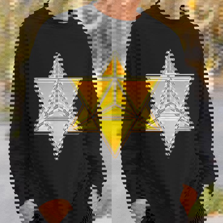 マカバ神聖幾何学ヨガスピリチュアリティ瞑想トレンド スウェットシャツ 彼への贈り物