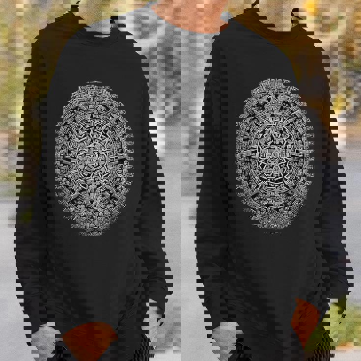 マヤ暦 マヤアステカ メキシコ 太陽 石 古代アステカ スウェットシャツ 彼への贈り物