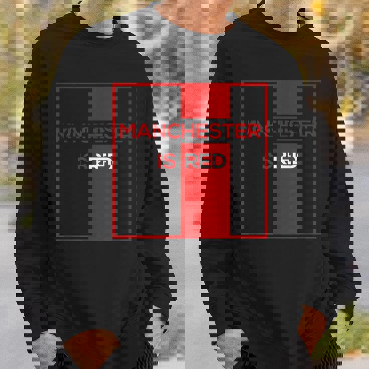 マンチェスター・イズ・レッド・ファニー・ユナイテッド・フットボール・サポーター スウェットシャツ 彼への贈り物