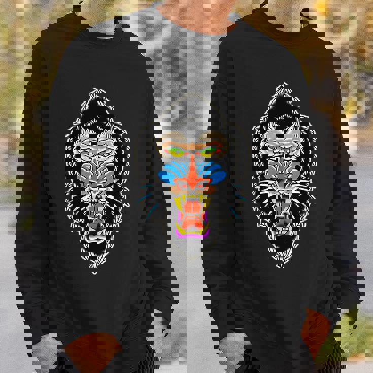 マンドリルモンキー 長袖tシャツ スウェットシャツ 彼への贈り物