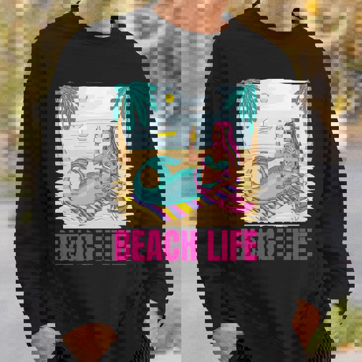 マーメイドビーチライフ 長袖tシャツ スウェットシャツ 彼への贈り物