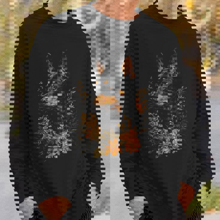 ミニチュアピンシャー 犬モチーフ ペットアート ミニチュアピンシャー スウェットシャツ 彼への贈り物