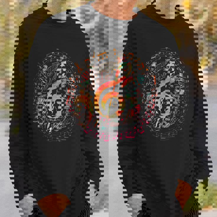 ミュージシャンギフト ト音記号音楽 スウェットシャツ 彼への贈り物