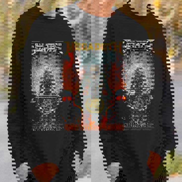 メガデス 新世界秩序 長袖tシャツ スウェットシャツ 彼への贈り物
