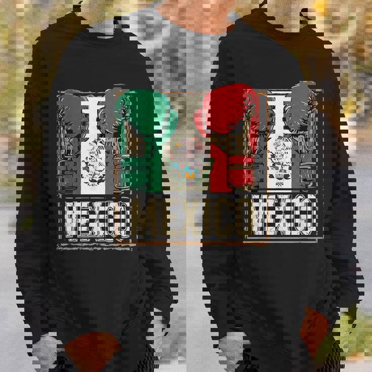 メキシコ ボクシンググローブ メキシコプライド スポーツファン ボクサーメンズ スウェットシャツ 彼への贈り物