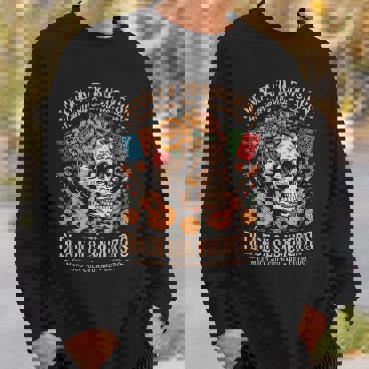 メキシコの遺産 ディア・デ・ロス・ムエルトス・カラベラ スウェットシャツ 彼への贈り物