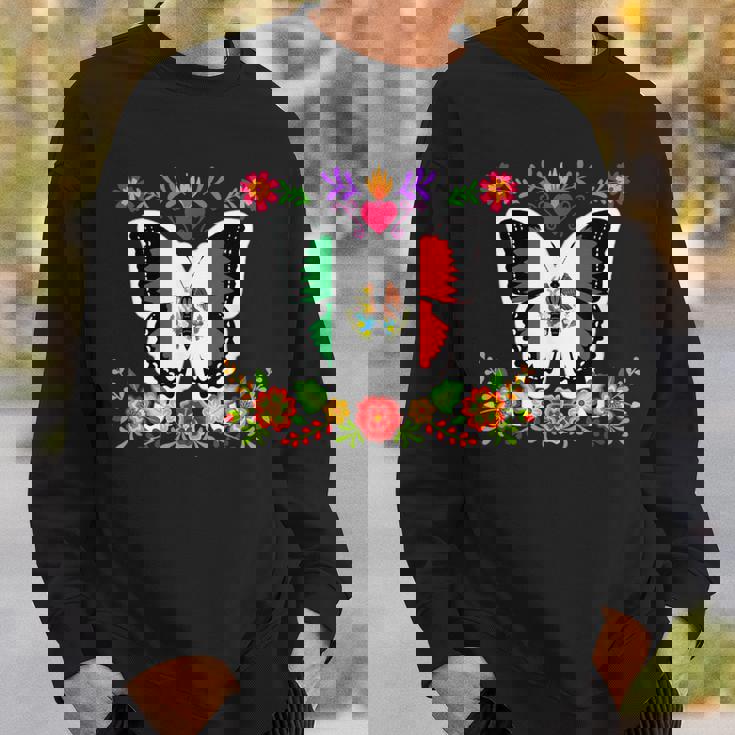 メキシコ独立記念日 バタフライ メキシコ スウェットシャツ 彼への贈り物