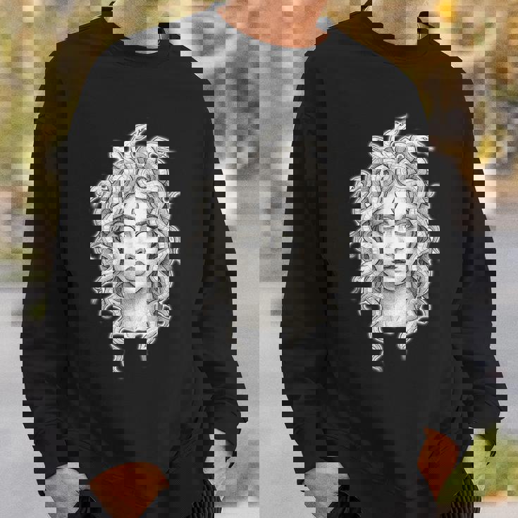 メデューサ ゴシック 女神 蛇 タトゥー スウェットシャツ 彼への贈り物