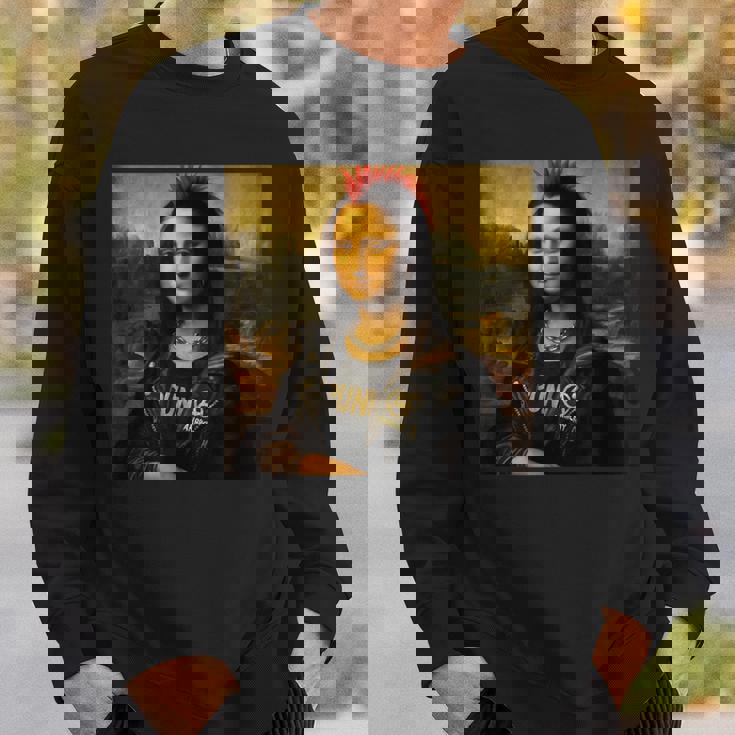 モナリザ パンク風 パロディデザイン スウェットシャツ 彼への贈り物