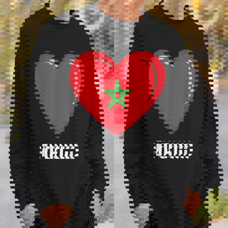 モロッコ国旗シャツ スウェットシャツ 彼への贈り物