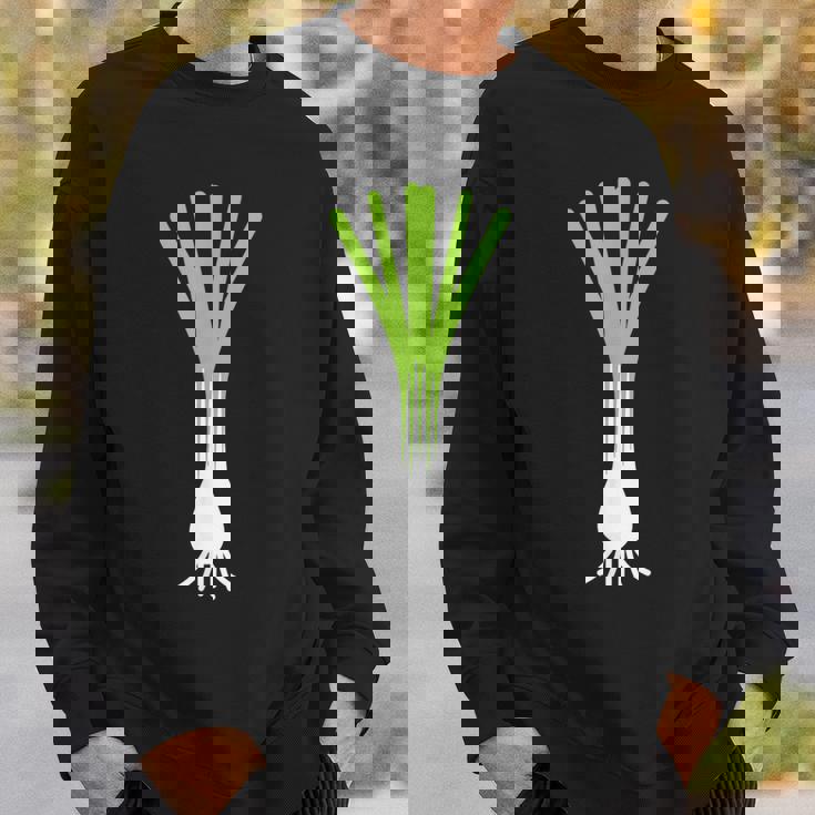 ユーモアリークミニマリスト野菜シンプルなネギ スウェットシャツ 彼への贈り物