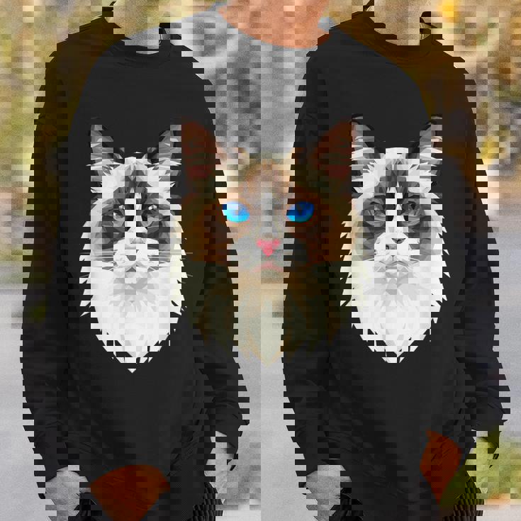 ラグドール猫ラグドール猫猫ママ甘いラグドール猫 スウェットシャツ 彼への贈り物