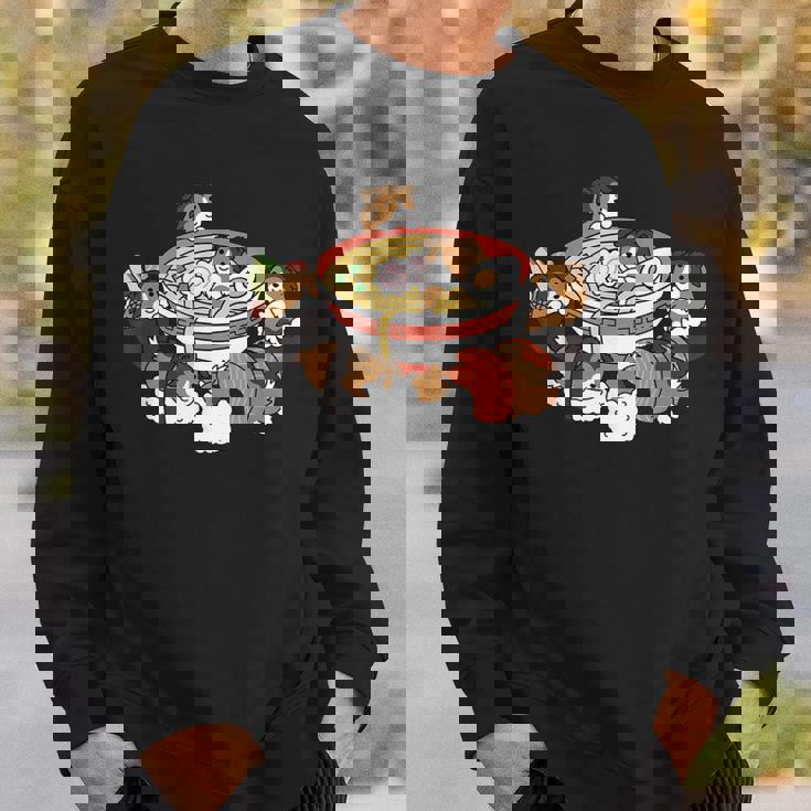 ラーメン 寿司 シェトランド シープドッグ スウェットシャツ 彼への贈り物