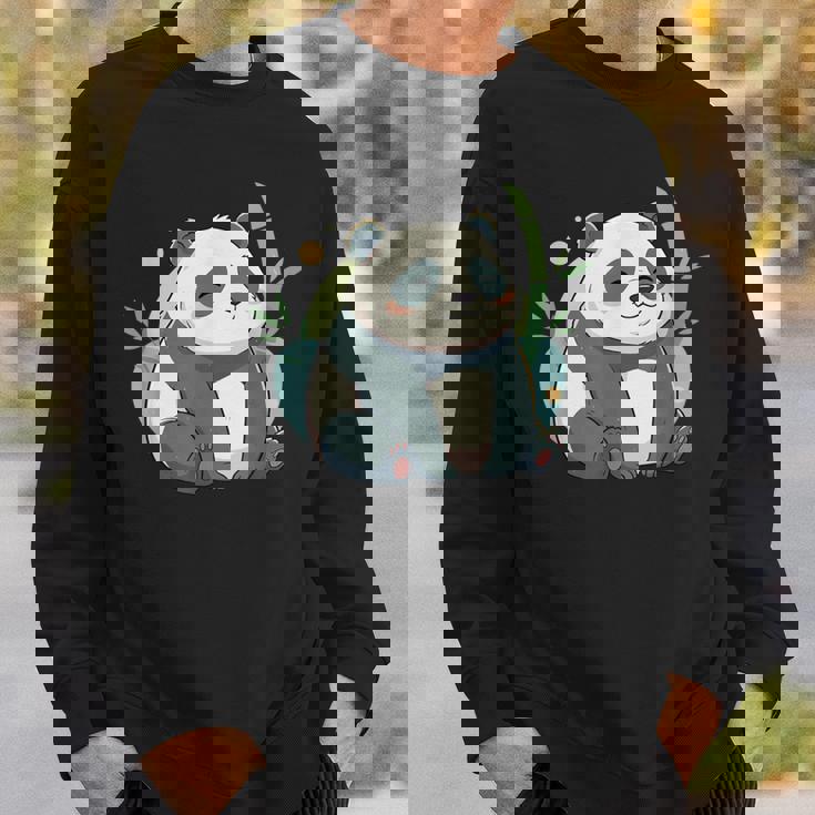 リラックス竹林ぽっちゃりパンダ美学 スウェットシャツ 彼への贈り物