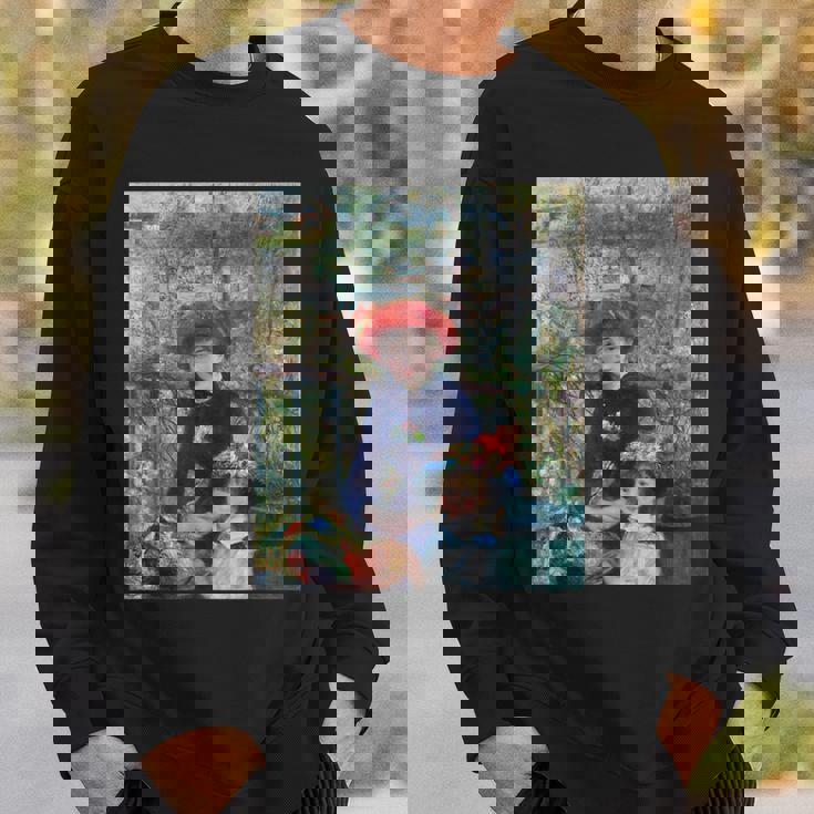 ルノワール二人の姉妹（テラス） スウェットシャツ 彼への贈り物