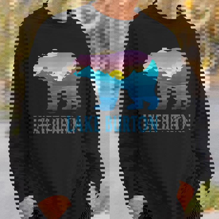 レイク・バートン 山 パープル セッティング ヒマワリ ネイチャーウッド スウェットシャツ 彼への贈り物